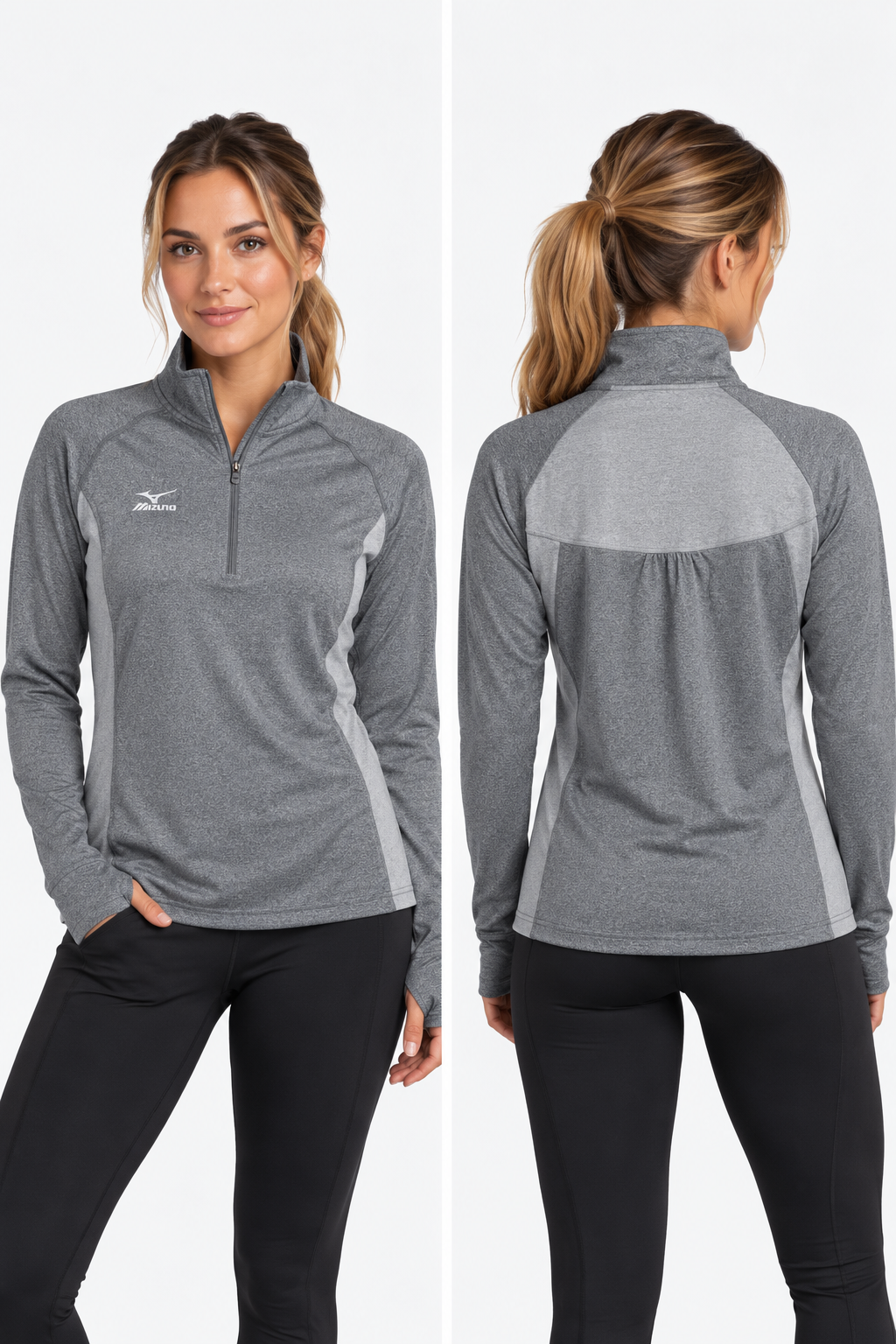 Mizuno 1/4 Zip fitted jacket WOMEN'S